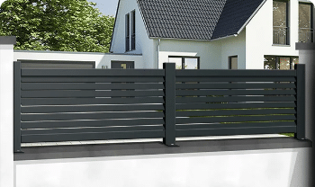 portail aluminium gris antracite